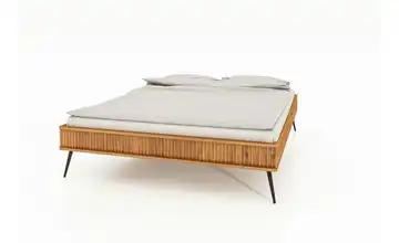 Massivholzbett ohne Kopfteil Nico 160 cm Wildeiche 210 cm