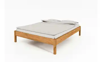 Massivholzbett ohne Kopfteil Felix 90 cm Wildeiche 210 cm