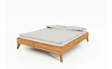 Massivholzbett ohne Kopfteil Albert 160 cm 190 cm Wildeiche