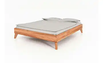 Massivholzbett ohne Kopfteil Albert 100 cm 220 cm Kernbuche
