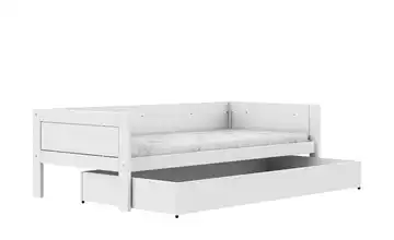 Lifetime Einzelbett mit Bettkasten Basis Weiß Einzelbett inkl. Bettkasten