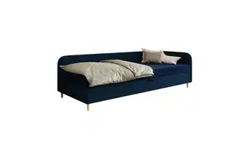 Polsterbett 65,5 cm 90x200 cm 95 cm Marineblau
