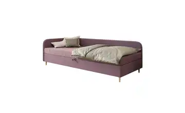 Polsterbett mit Stauraum Ilford links 80x200 cm Lila/Violett