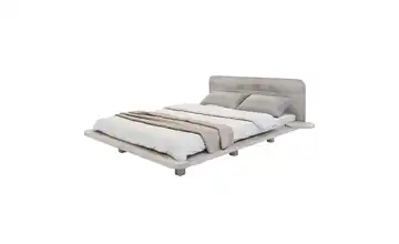  Massivholzbett Eiche Bianco Japandic