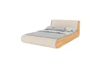 Massivholzbett Buche Harald 180x200 cm Buche, Beige