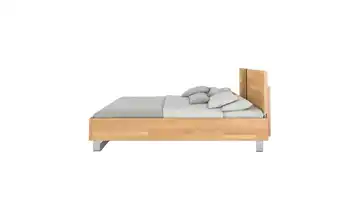 Massivholzbett Buche Kielce Buche, Schwarz 160x200 cm