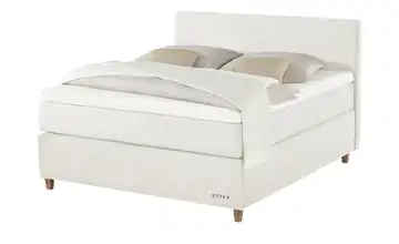 Jette Home Boxspringbett Jette Flex Creme 140 cm H3 Viscoschaumkern