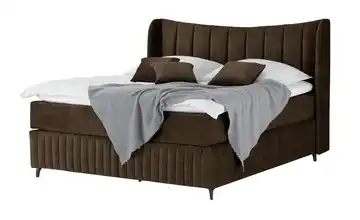 Kings and Queens Boxspringbett Uldur Braun 160 cm H4