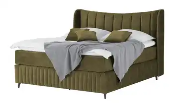 Kings and Queens Boxspringbett Uldur Grün 160 cm H2 & H4