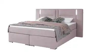 uno Boxspringbett Aston Flieder 140 cm H2 Webstoff fein