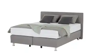 vanDoorn Boxspringbett Wendematratze Flexline 2.0 Silbergrau 160 cm Kopfteilhöhe 95 cm H2 & H3, H4 & H5