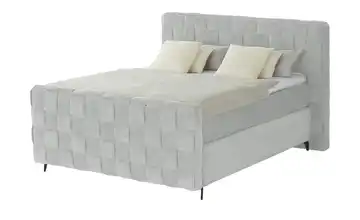 Wohnwert Boxspringbett Tefla 200 cm Hellgrau H2 & H3