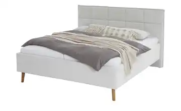 Polsterbettgestell Paulo Beige 180 cm Eiche ohne Bettkasten