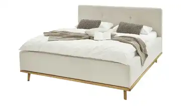 Musterring Polsterbett mit Bettkasten Delphi Cord Beige Mit Matratze H3 & H3 160 cm