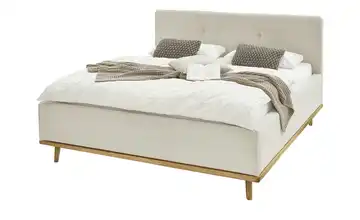 Musterring Polsterbett mit Bettkasten Delphi Cord Beige Mit Matratze H3 & H3 160 cm