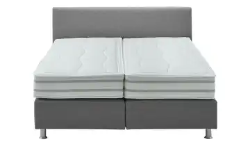 vanDoorn Boxspringbett Wendematratze Flexline 2.0 Silbergrau 180 cm Kopfteilhöhe 95 cm H2 & H3, H4 & H5