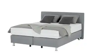 vanDoorn Boxspringbett Wendematratze Flexline 2.0 Silbergrau Kopfteilhöhe 105 cm 160 cm H2 & H3