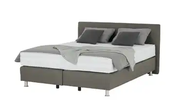 vanDoorn Boxspringbett Wendematratze Flexline 2.0 Steingrau Kopfteilhöhe 95 cm 200 cm H2 & H3, H4 & H5