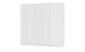 Drehtürenschrank Monostar Standardausstattung Front matt Weiß 5 Stück