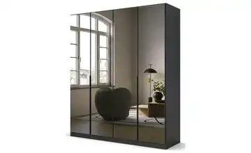 Drehtürenschrank Grau 181 cm 4 Stück