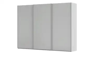 meinSchrank Schwebetürenschrank inklusive Zubehör Regina 301 cm ohne Spiegel Seidengrau