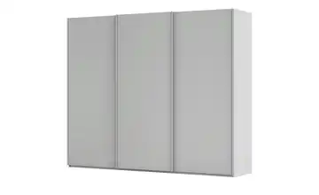 meinSchrank Schwebetürenschrank inklusive Zubehör Regina 271 cm ohne Spiegel Seidengrau