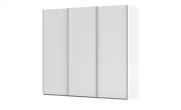 meinSchrank Schwebetürenschrank inklusive Zubehör Regina 242 cm ohne Spiegel Weiß