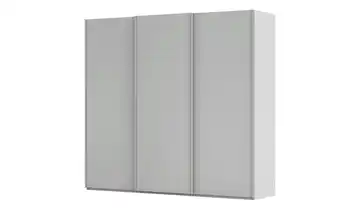 meinSchrank Schwebetürenschrank inklusive Zubehör Regina 242 cm ohne Spiegel Seidengrau
