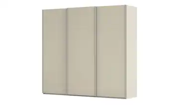 meinSchrank Schwebetürenschrank inklusive Zubehör Regina ohne Spiegel 242 cm Champagner