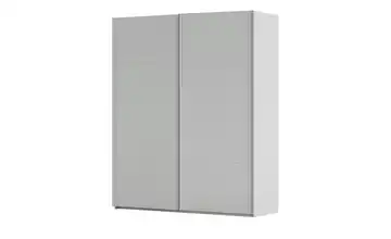 meinSchrank Schwebetürenschrank inklusive Zubehör Regina 181 cm ohne Spiegel Seidengrau
