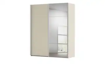meinSchrank Schwebetürenschrank inklusive Zubehör Regina 181 cm mit Spiegel Champagner