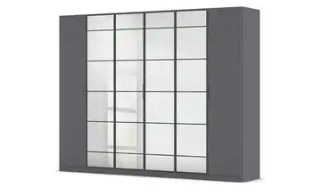 Kleiderschrank mit Spiegel Acero Dunkelgrau 6 Stück