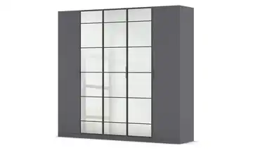 Kleiderschrank mit Spiegel Acero 5 Stück Dunkelgrau