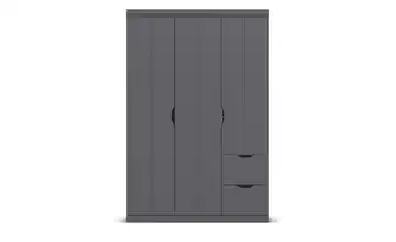 Kleiderschrank mit Schubladen Frieda 3 Stück Dunkelgrau