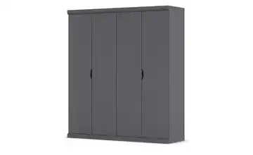 Kleiderschrank Frieda Dunkelgrau 4 Stück