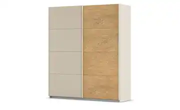 Schwebetürenschrank 2 türig Malva Extra 181 cm Champagner, Eiche