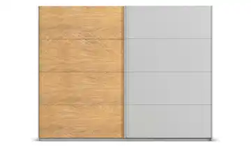 Schwebetürenschrank 2 türig Malva Extra 271 cm Hellgrau, Eiche
