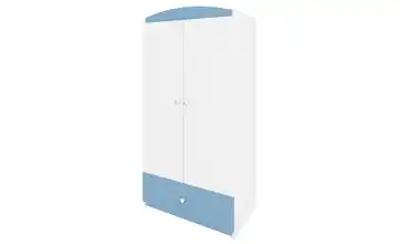 Kleiderschrank Babydream Blau, Weiß