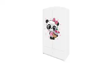 Kleiderschrank Panda Weiß