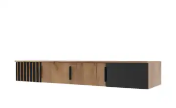 Aufsatz 200 cm Eiche (Nachbildung), Schwarz