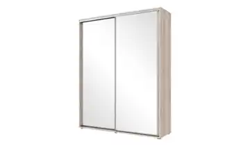 Schwebetürenschrank Eiche Sonoma (Nachbildung) 100 cm 215 cm 2 Stück