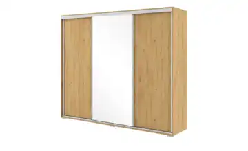 Schwebetürenschrank Eiche (Nachbildung) 215 cm 278 cm