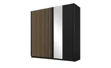 Schwebetürenschrank Dora Schwarz 200 cm