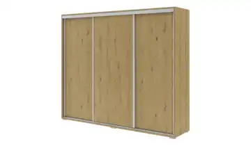 Schwebetürenschrank Abberton Eiche Artisan (Nachbildung) 245 cm 250 cm