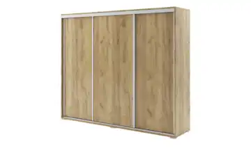 Schwebetürenschrank Abberton Eiche (Nachbildung) 215 cm 250 cm