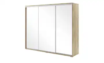 Schwebetürenschrank Eiche (Nachbildung) 250 cm 245 cm 3 Stück