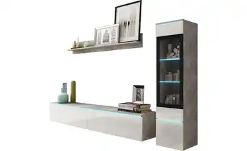 Wohnwand Vera Betonoptik