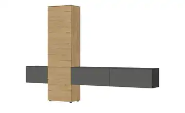 Content Wohnwand Style Eiche Sierra (Nachbildung) Schiefergrau
