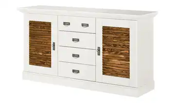 maison bleue Sideboard Fancy Weiß, Braun