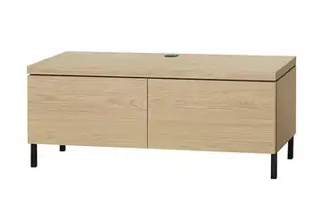 uno Lowboard Keswick 121 cm Eiche (Nachbildung) mit Füßen